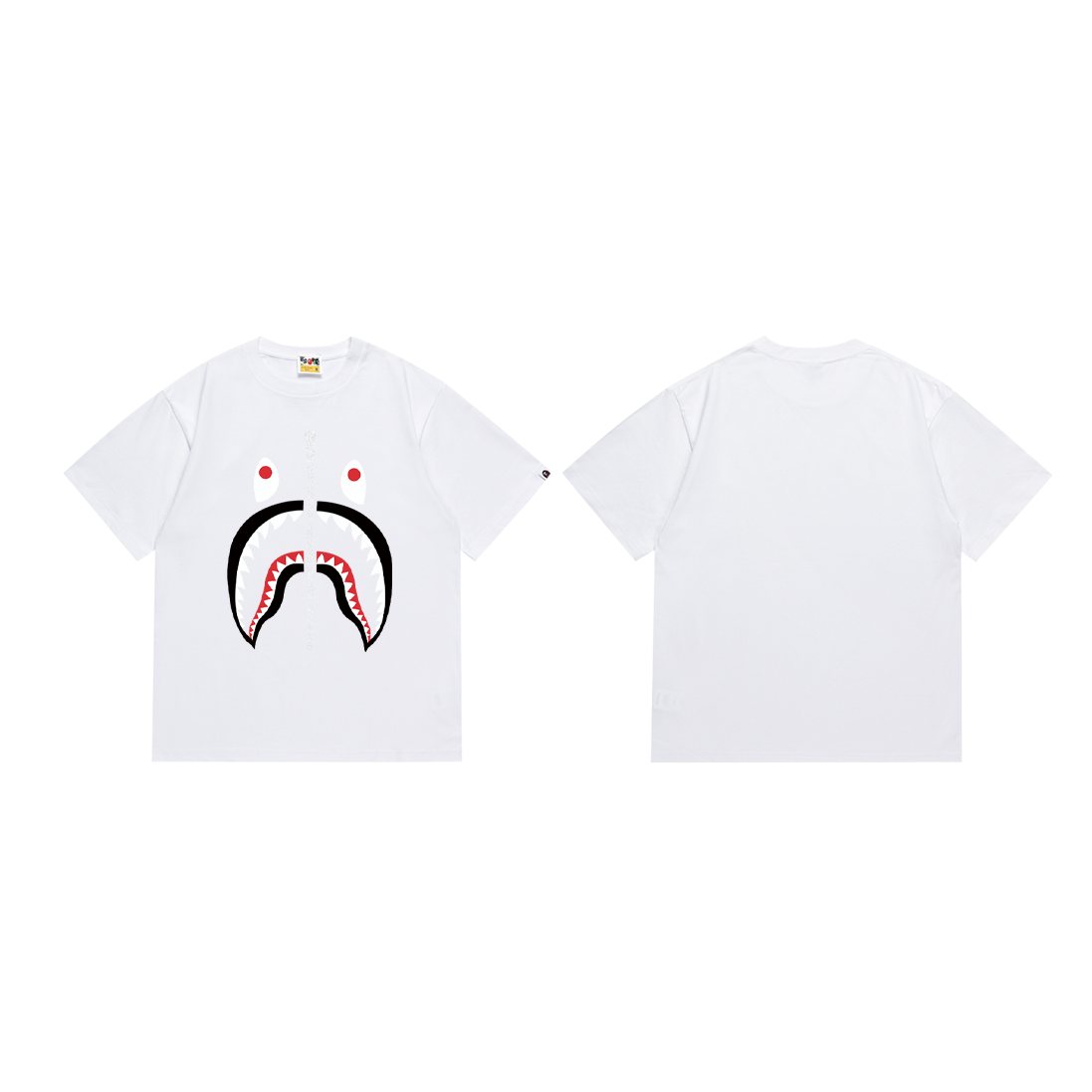 BAPE Shark Zip Graphic T-Shirt — front