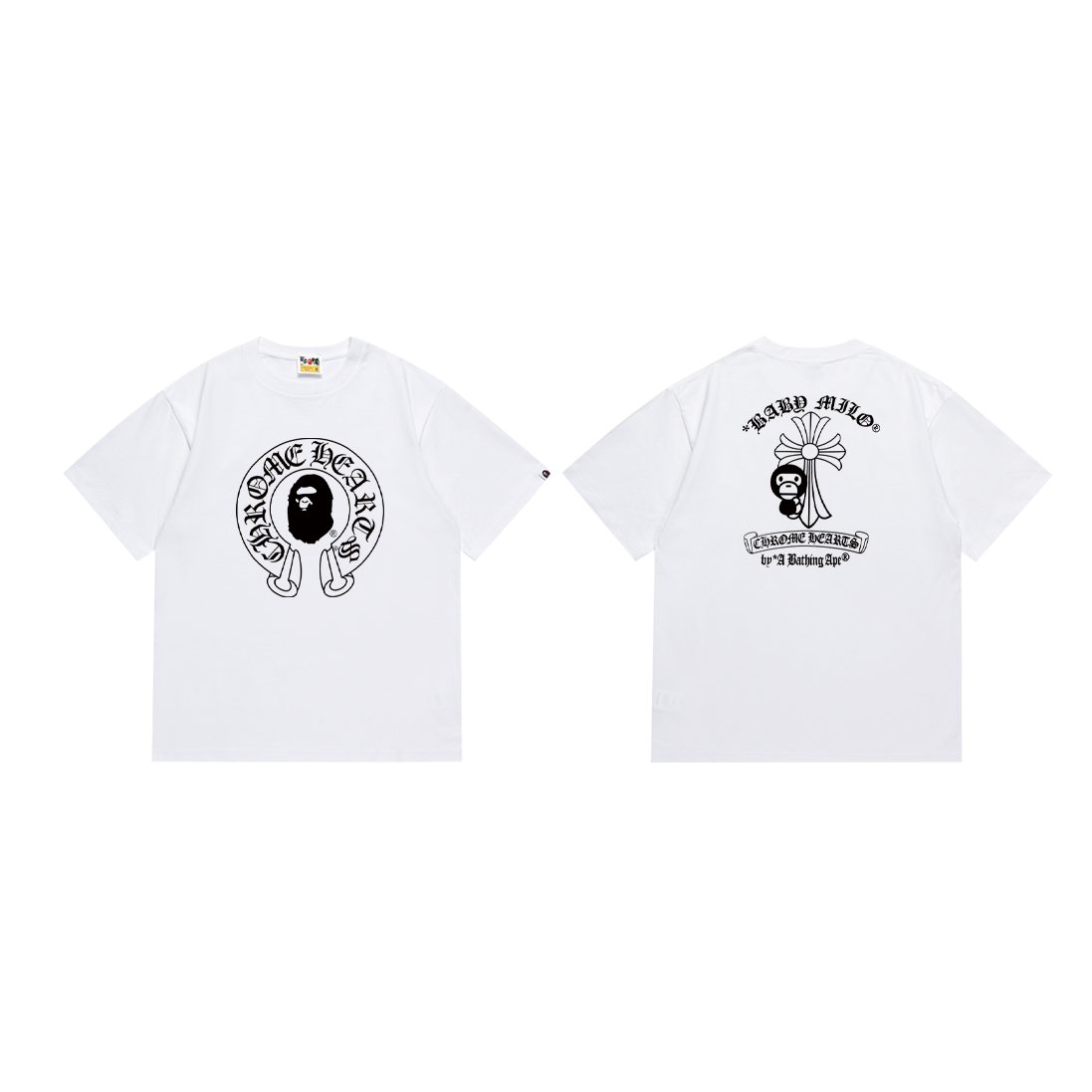 BAPE Ape & Flower Graphic Short-Sleeve T-Shirt — front