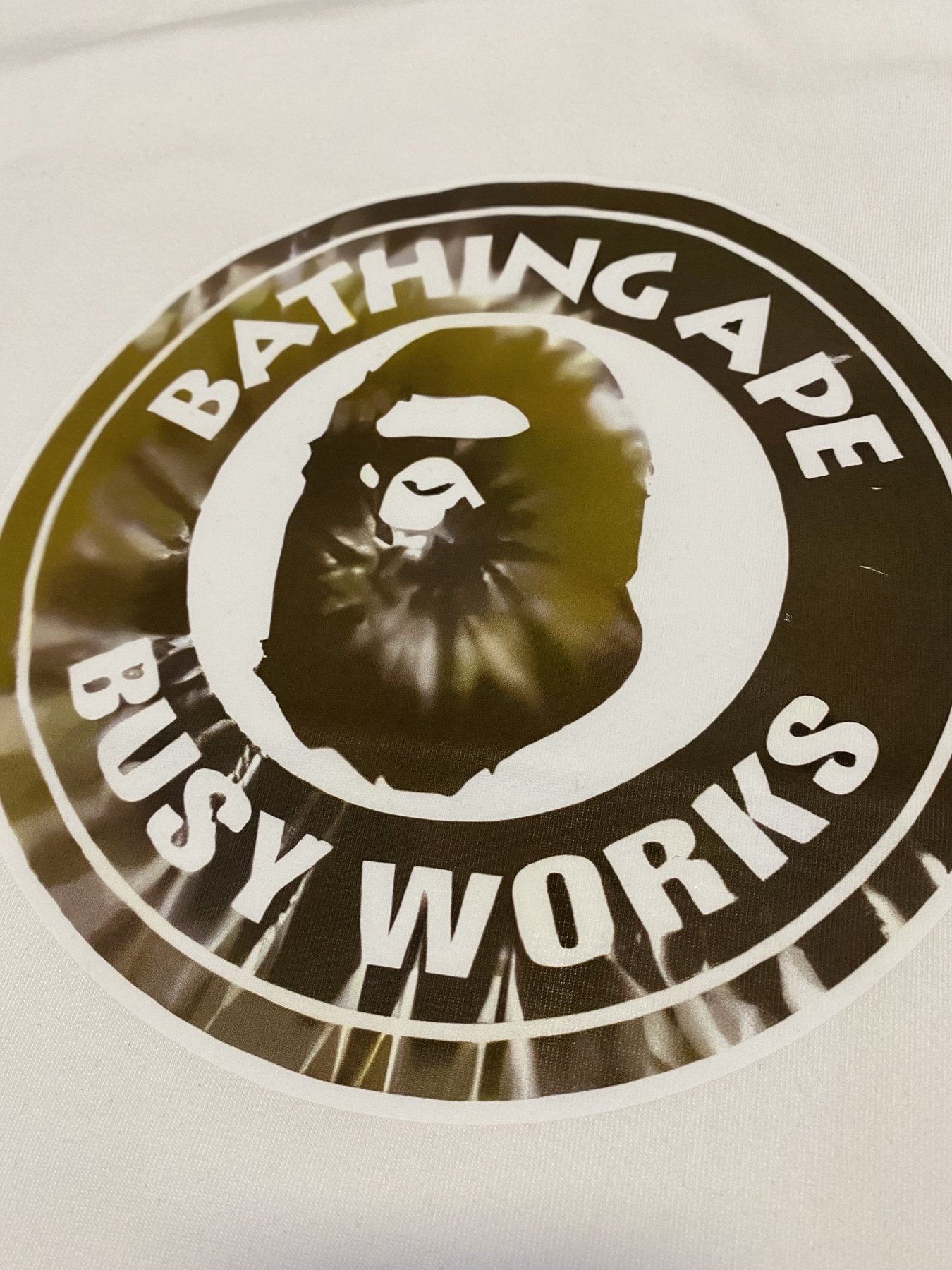 BAPE Busy Works Circle Graphic T-Shirt — detail