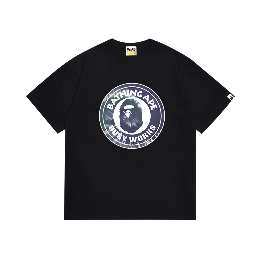 BAPE Busy Works Iridescent Circle Graphic T-Shirt — front