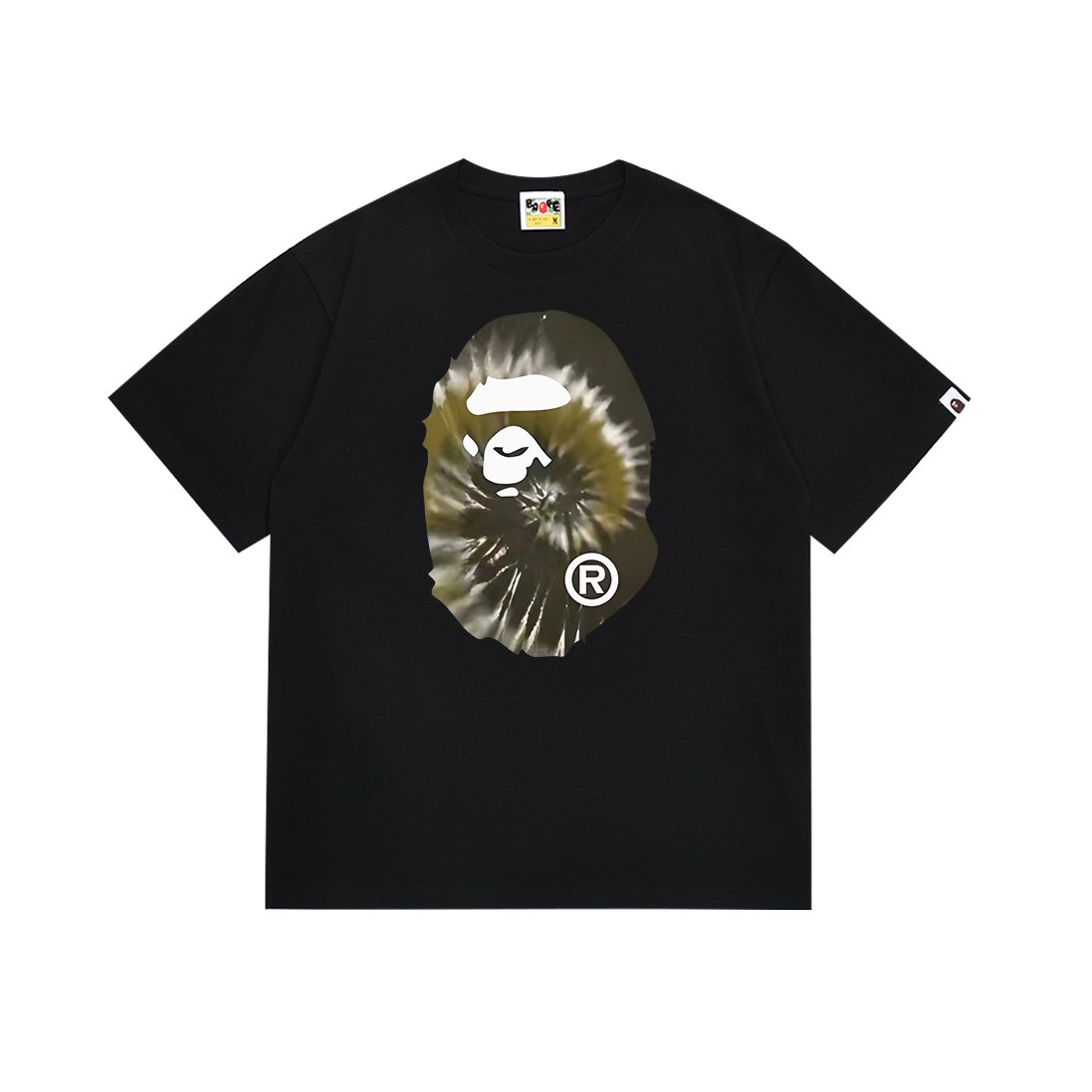BAPE Tie-Dye Ape-Head Graphic T-Shirt — front