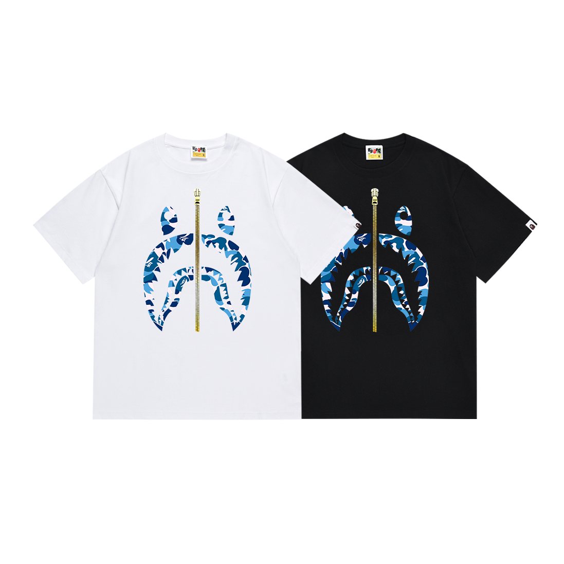 BAPE Blue Camo Head Graphic T-Shirt — comparison