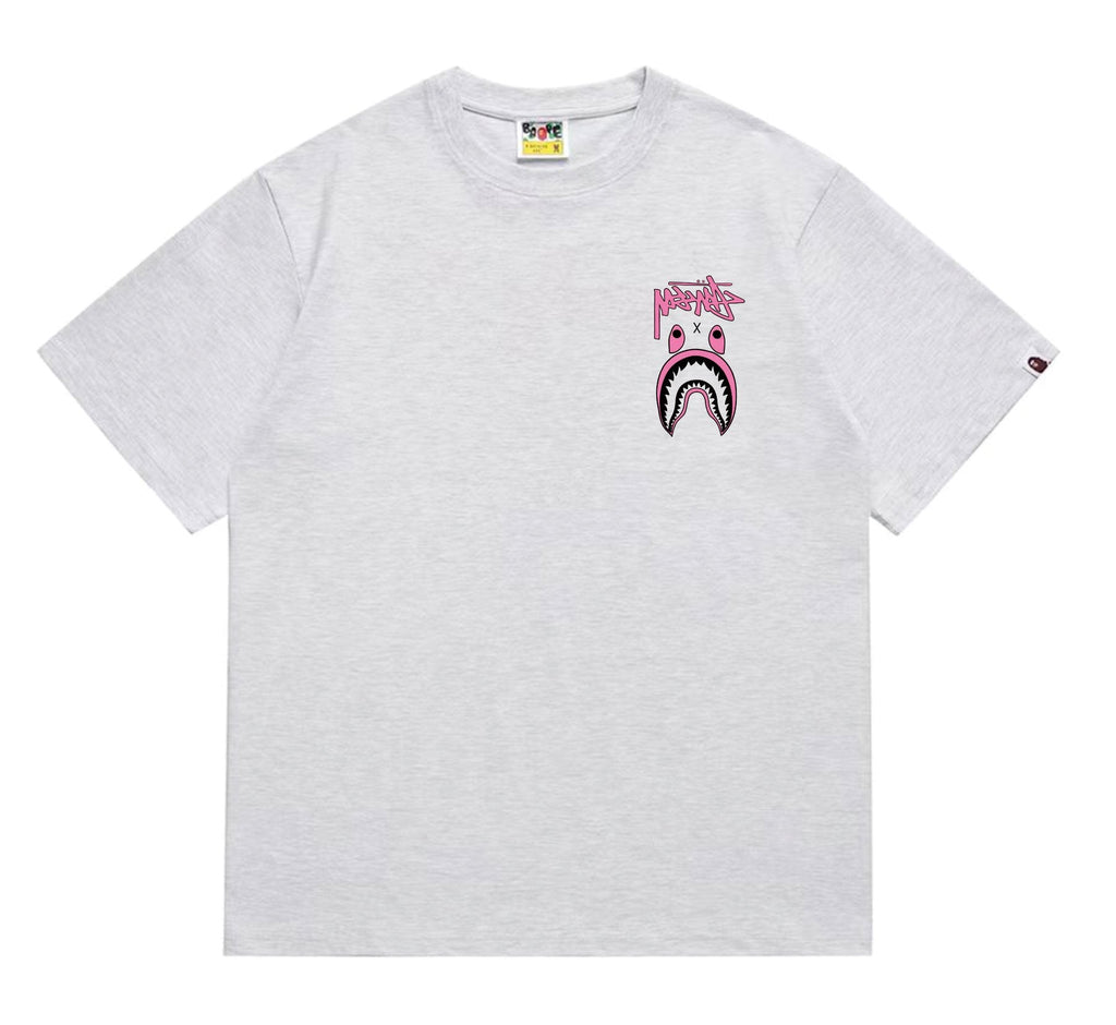 BAPE Contrast Shark Wordmark Graphic T-Shirt — front