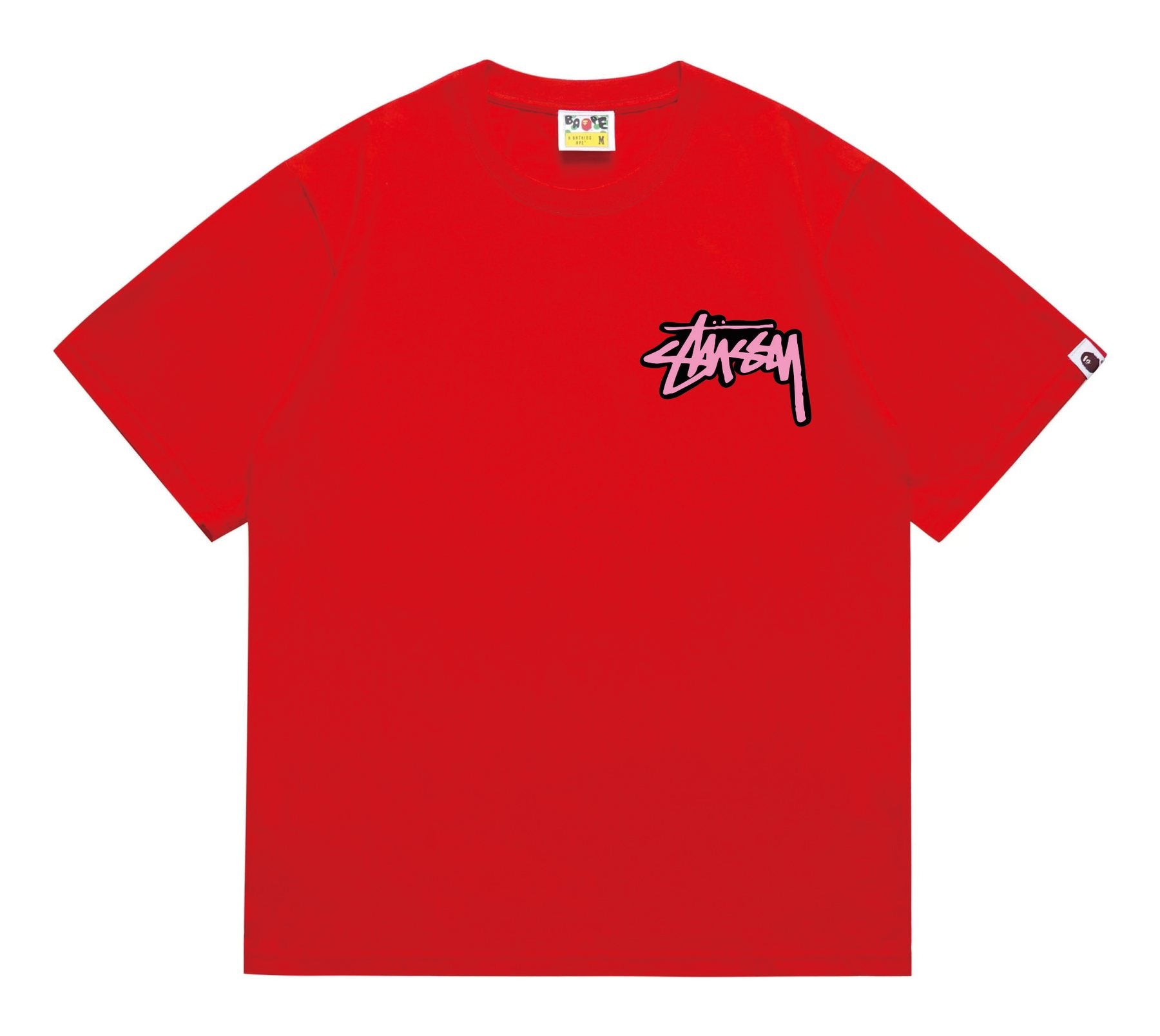 BAPE Dark-Face Graffiti Graphic T-Shirt — front