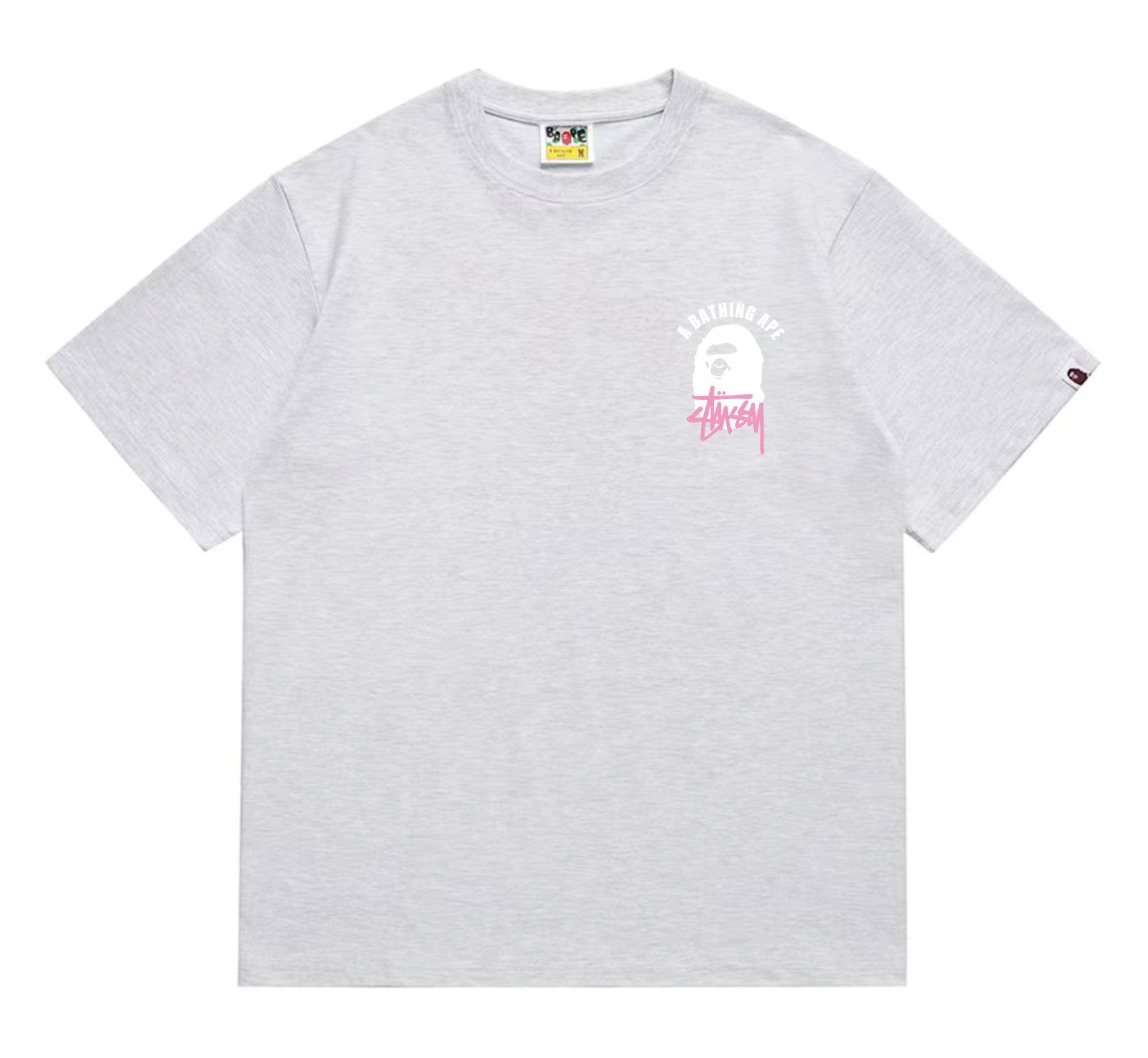 BAPE White Ape Back Graphic T-Shirt — front