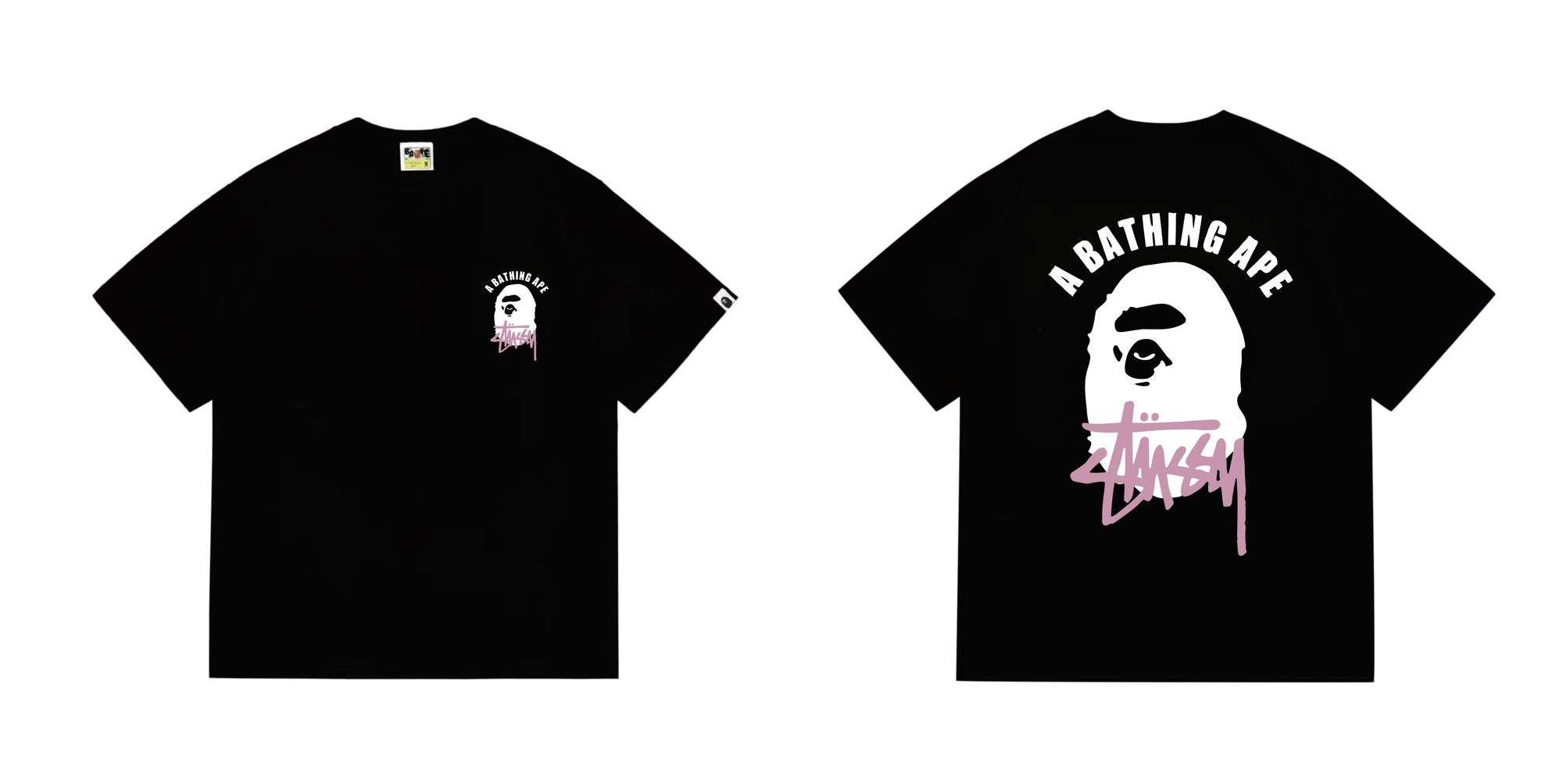 BAPE White Ape Back Graphic T-Shirt — comparison