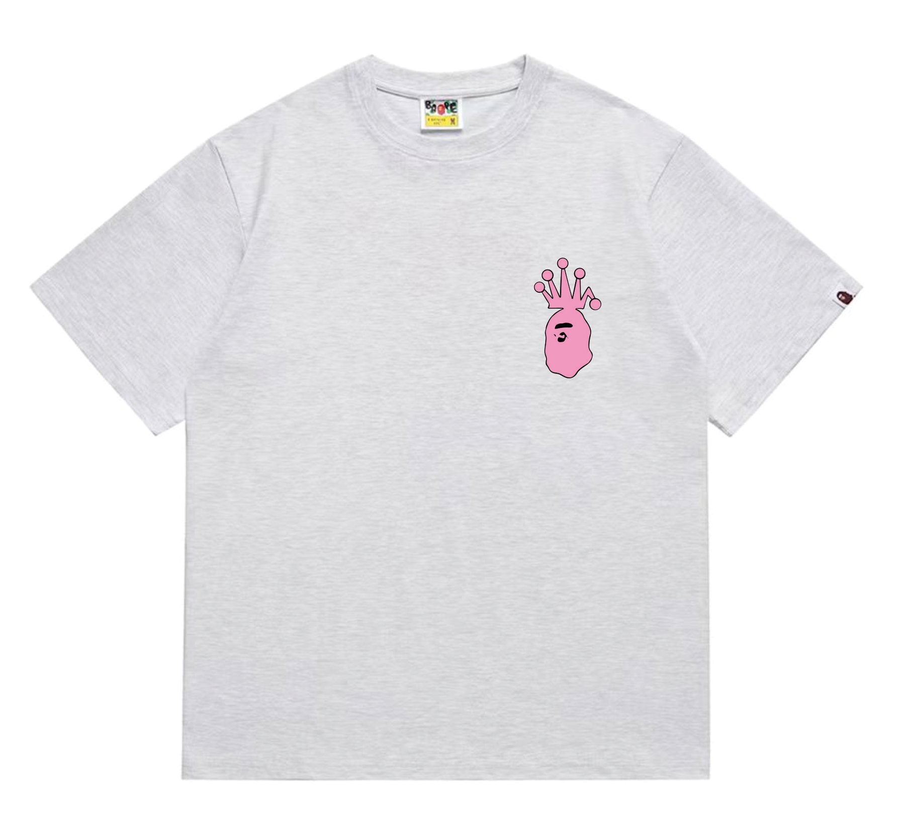 BAPE Crown-Face Graffiti Graphic T-Shirt — front