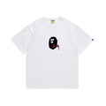 BAPE Burgundy Ape Wordmark Graphic T-Shirt — front