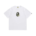 BAPE Olive & Gold Ape Wordmark Graphic T-Shirt — hero