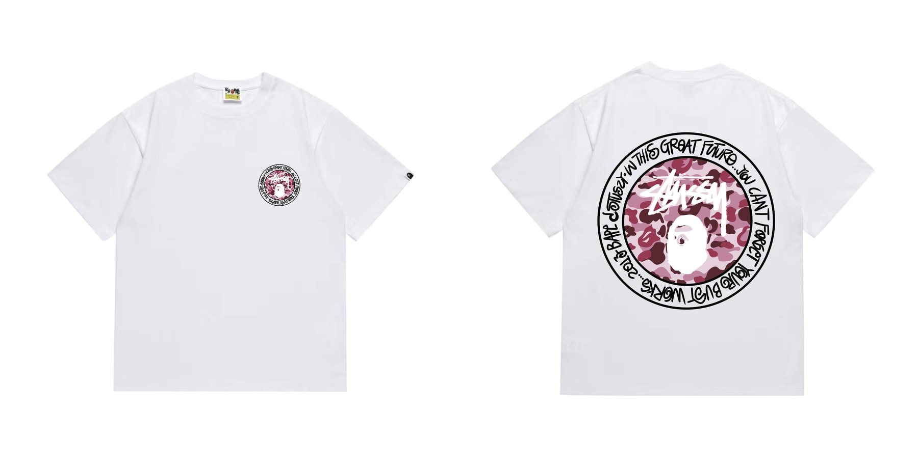 BAPE Circular Back Graphic T-Shirt — front