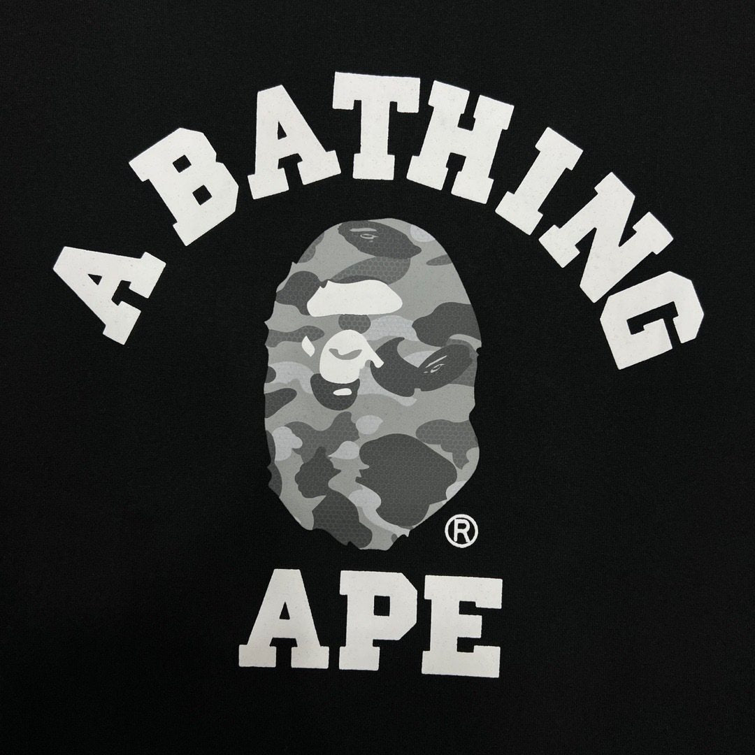 BAPE Grey Camo Ape Head Graphic T-Shirt — detail