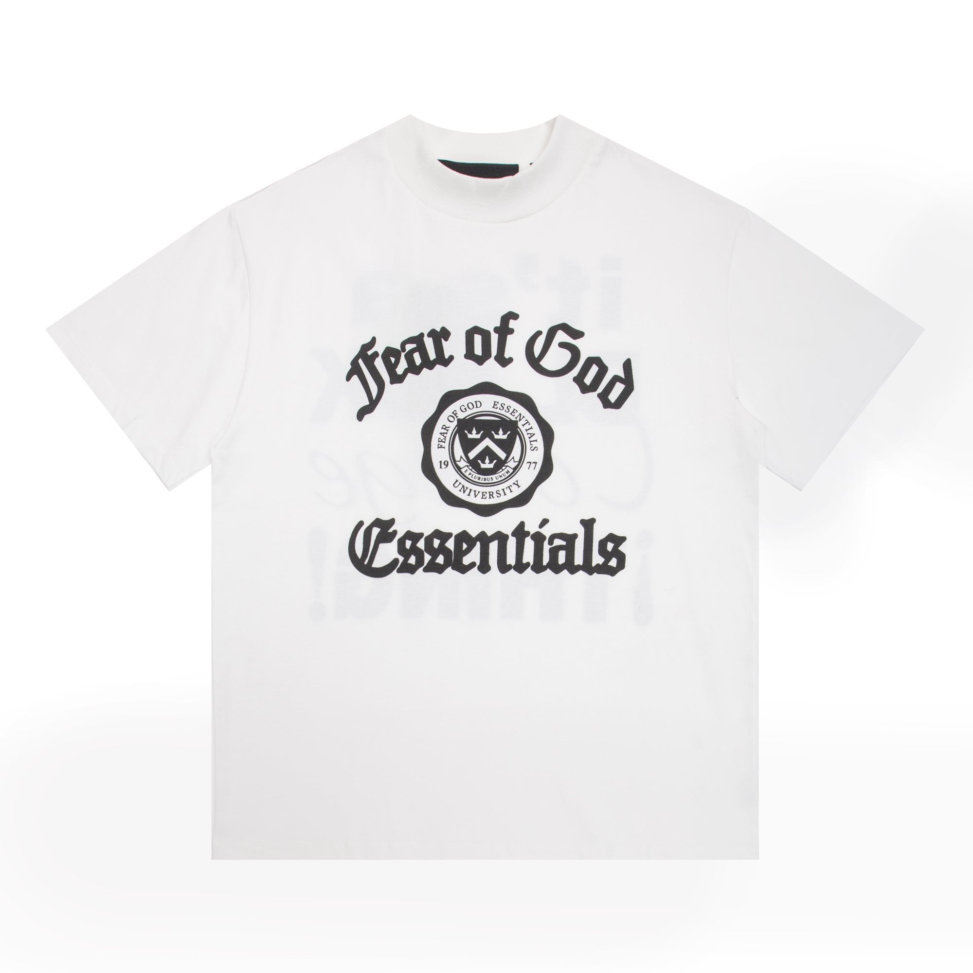 Fear of God Essentials Black College Graphic T-Shirt — hero