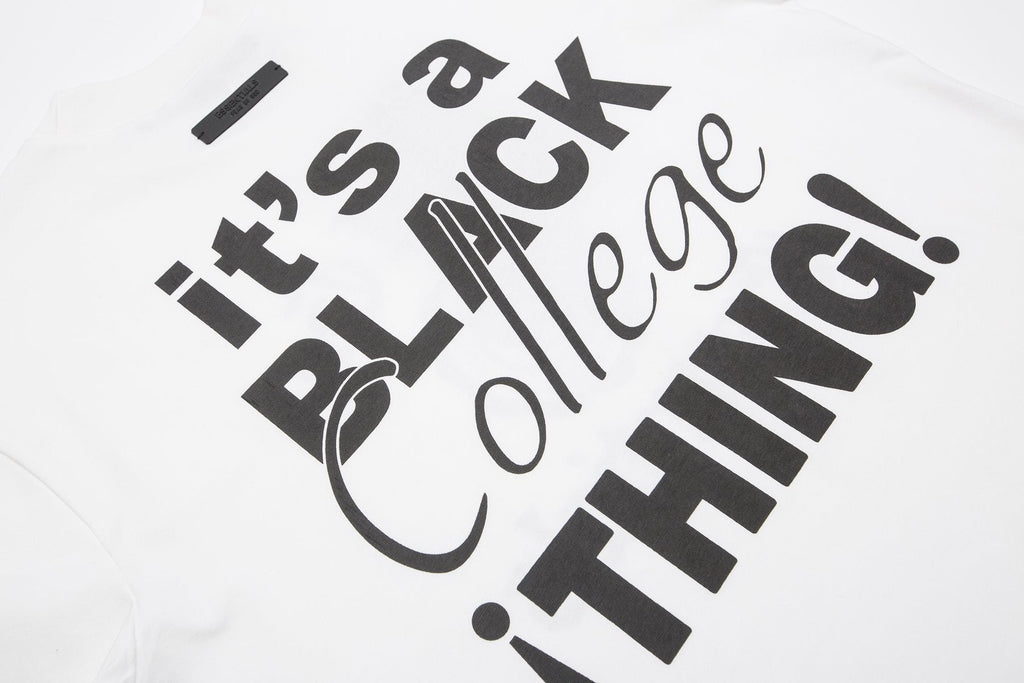 Fear of God Essentials Black College Graphic T-Shirt — detail