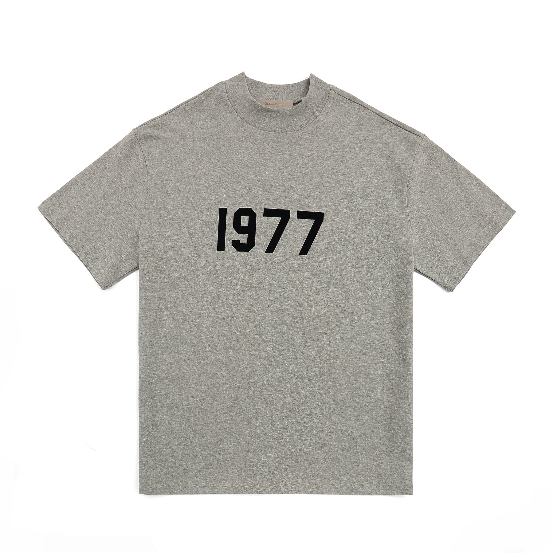 ESSENTIALS 1977 Contrast Graphic Mock-Neck T-Shirt — front