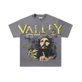VALE USA Washed Gray Front Graphic T-Shirt — hero