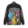 Godspeed Washed Black Graphic Long-Sleeve T-Shirt — hero