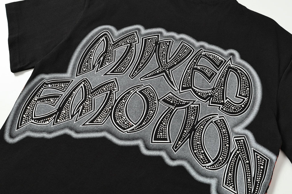 MIXED EMOTION Heat-Pressed Graphic T-Shirt — detail