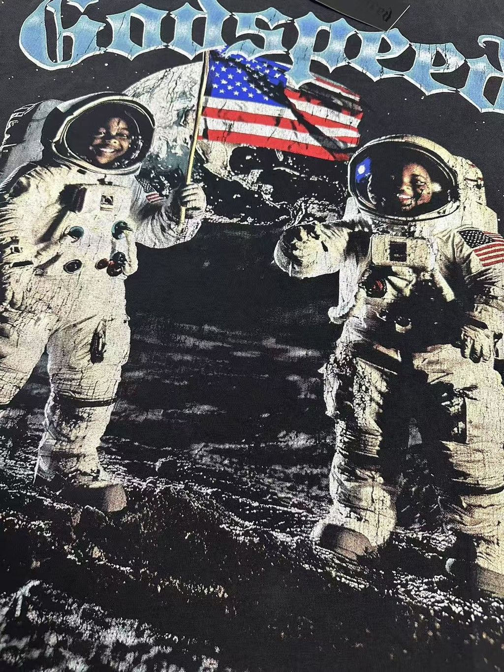 Godspeed Astronaut Graphic T-Shirt — detail