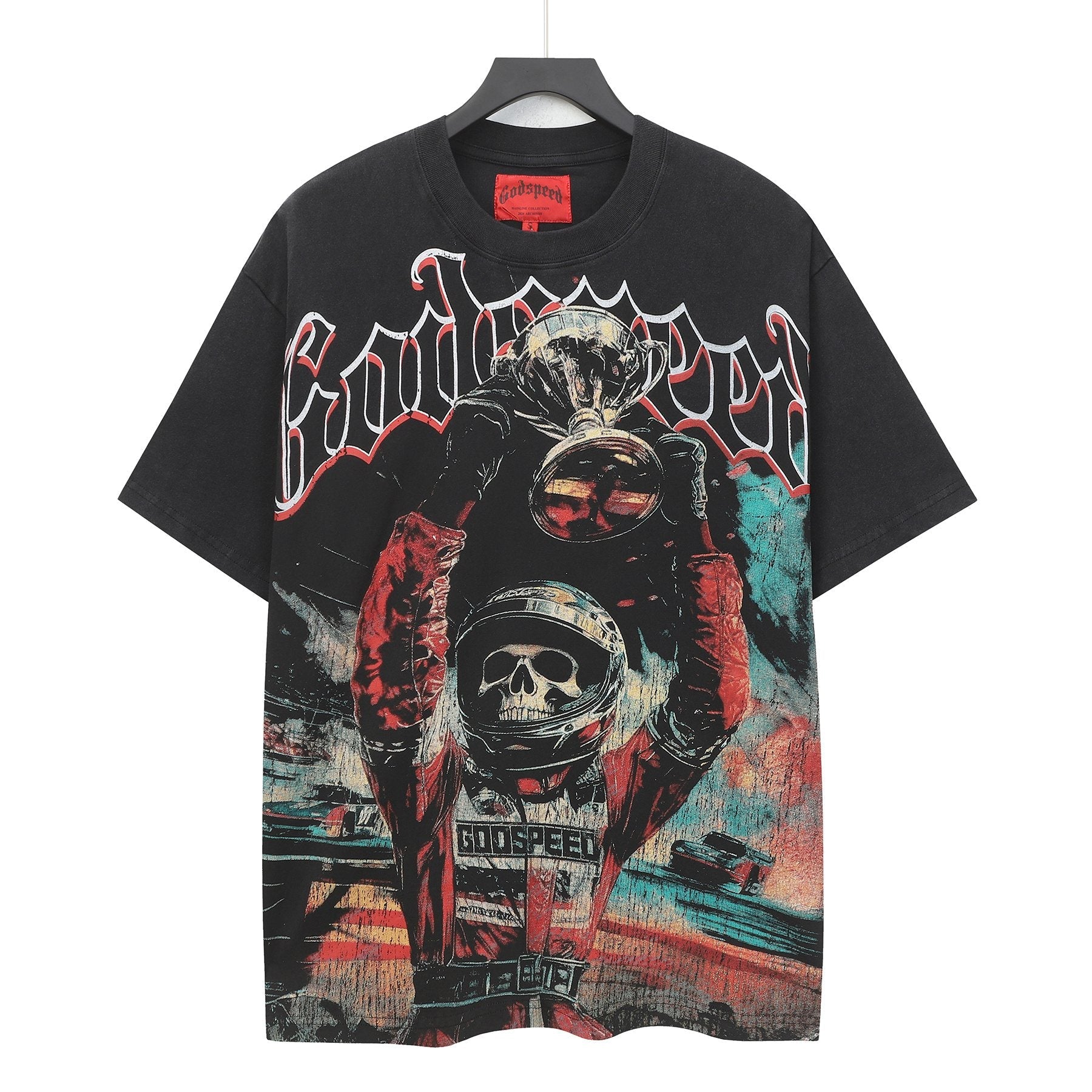 Godspeed Racing Skull Graphic T-Shirt — hero