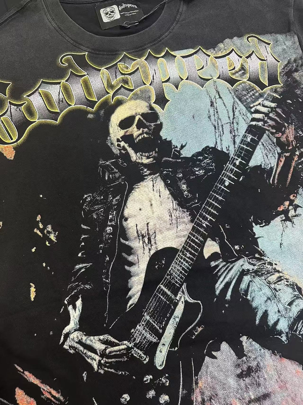 Godspeed Death Before Dishonor Graphic T-Shirt — detail