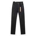 Ksubi Black Coated Slim Tapered Jeans — front