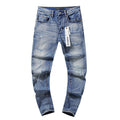 Purple Brand Blue Distressed Washed Denim Jeans — hero