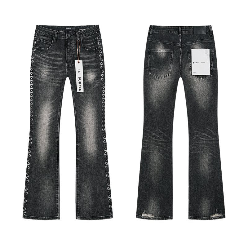 Purple Brand Studded Side-Trim Washed Jeans — hero