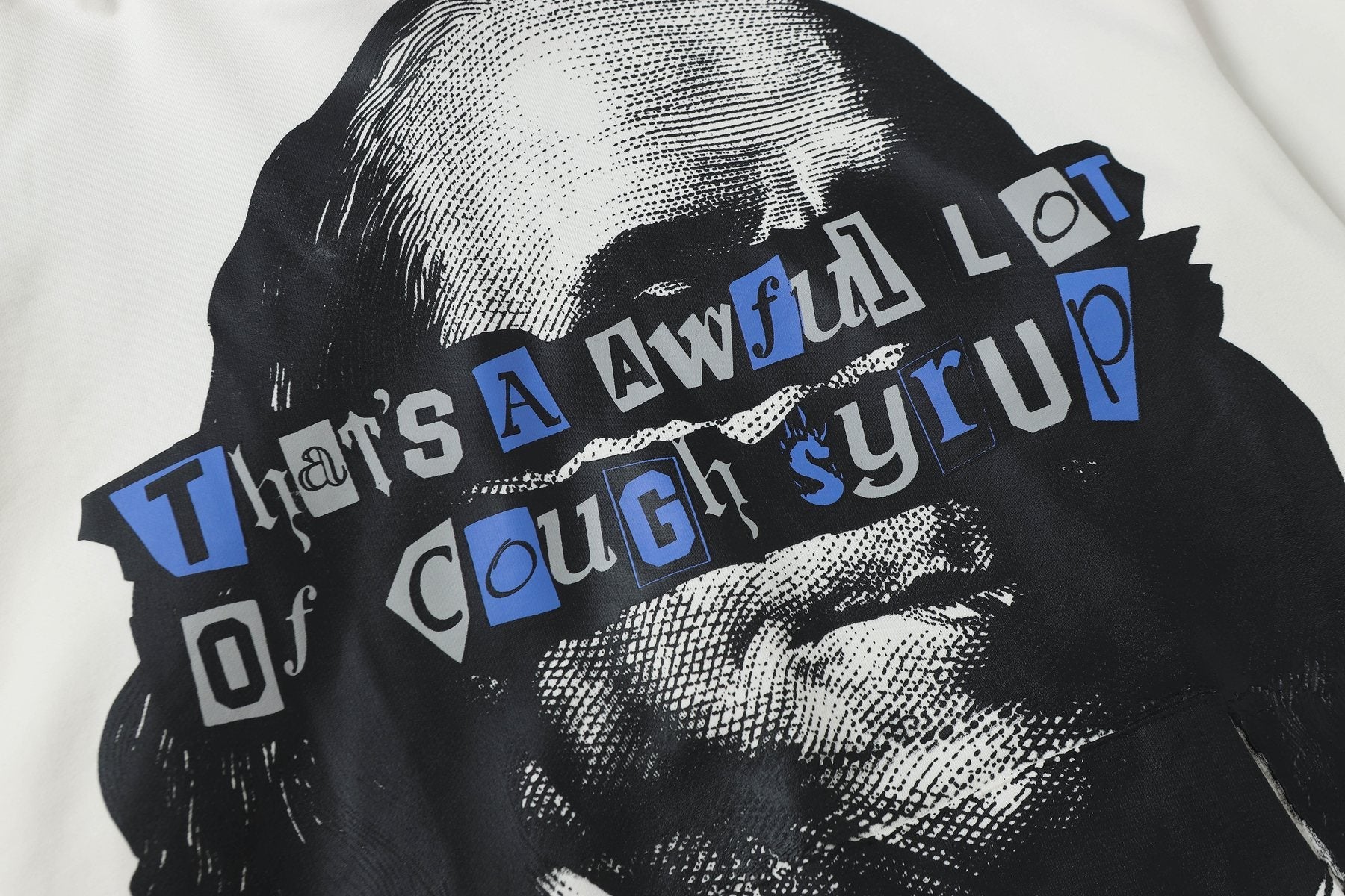 THAT'S A AWFUL LOT OF COUGH SYRUP Rising Star Graphic Hoodie — detail