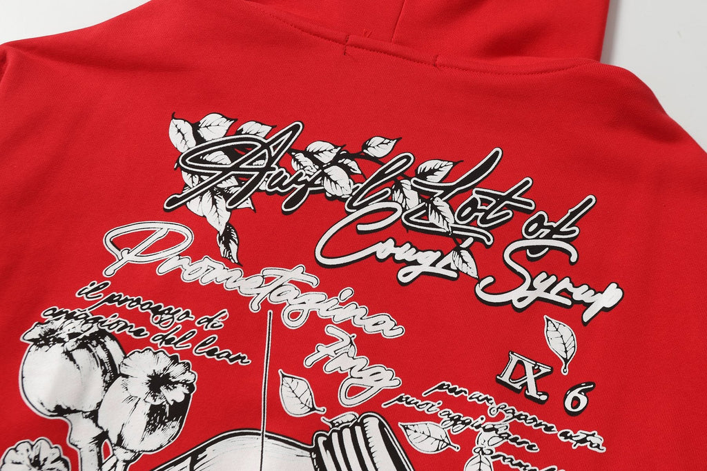 THAT'S A AWFUL LOT OF COUGH SYRUP Rising Star Graphic Hoodie — detail