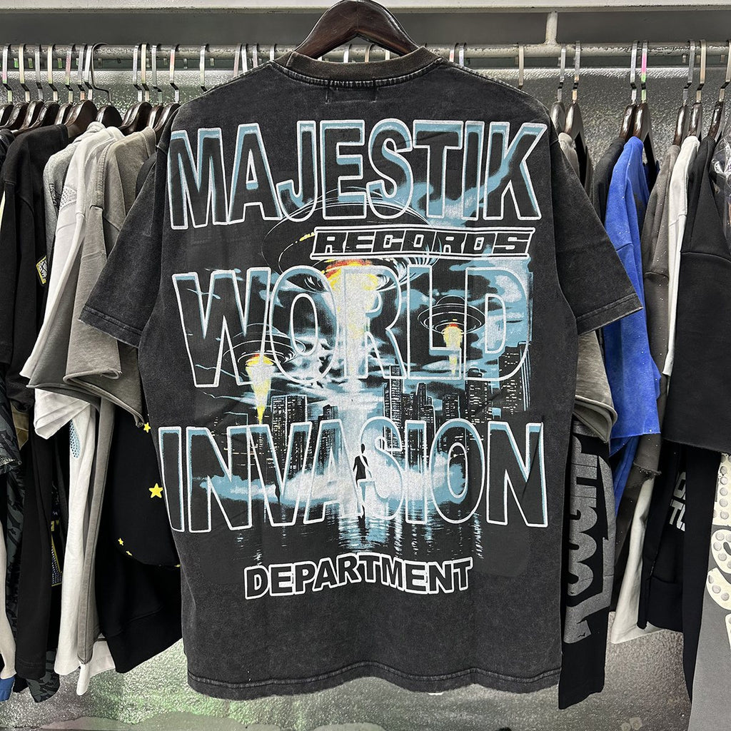 MAJESTIK 16 Department UFO Graphic T-Shirt — context