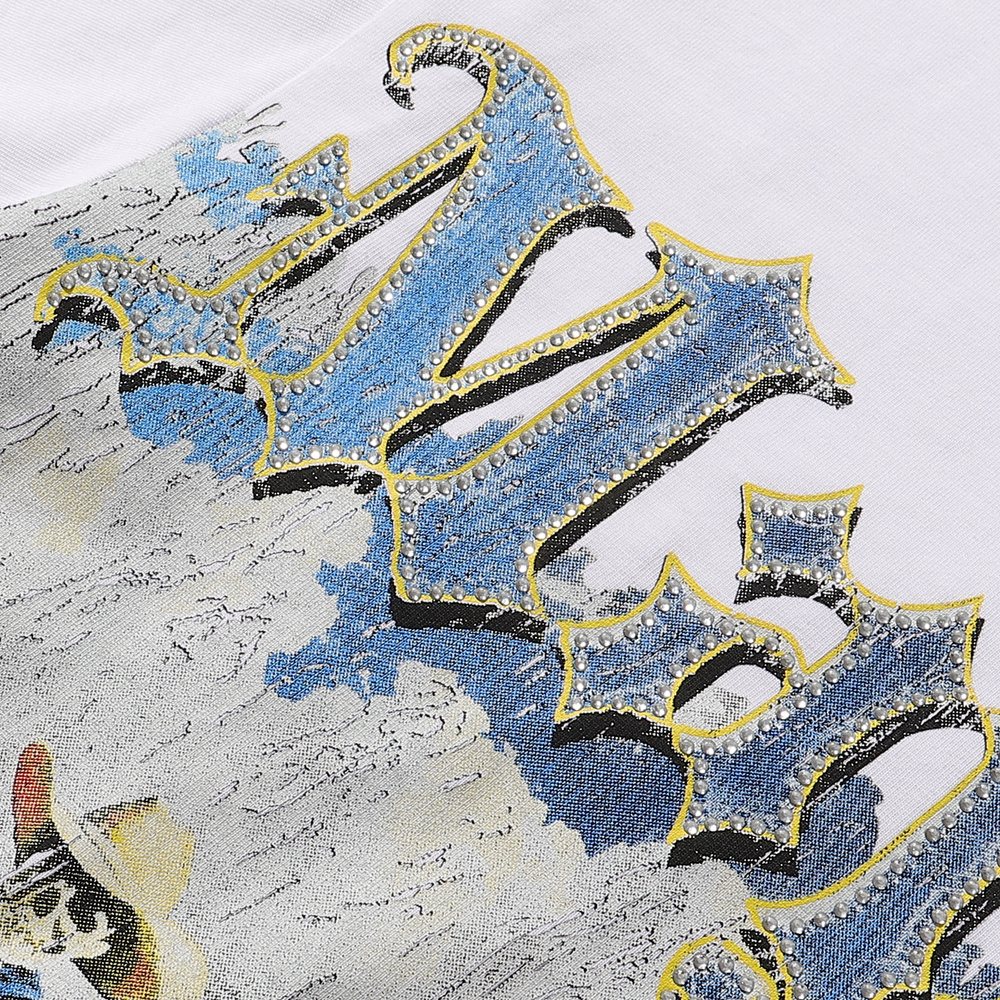 MAJESTIK Western Horse Skeleton Graphic T-Shirt — detail