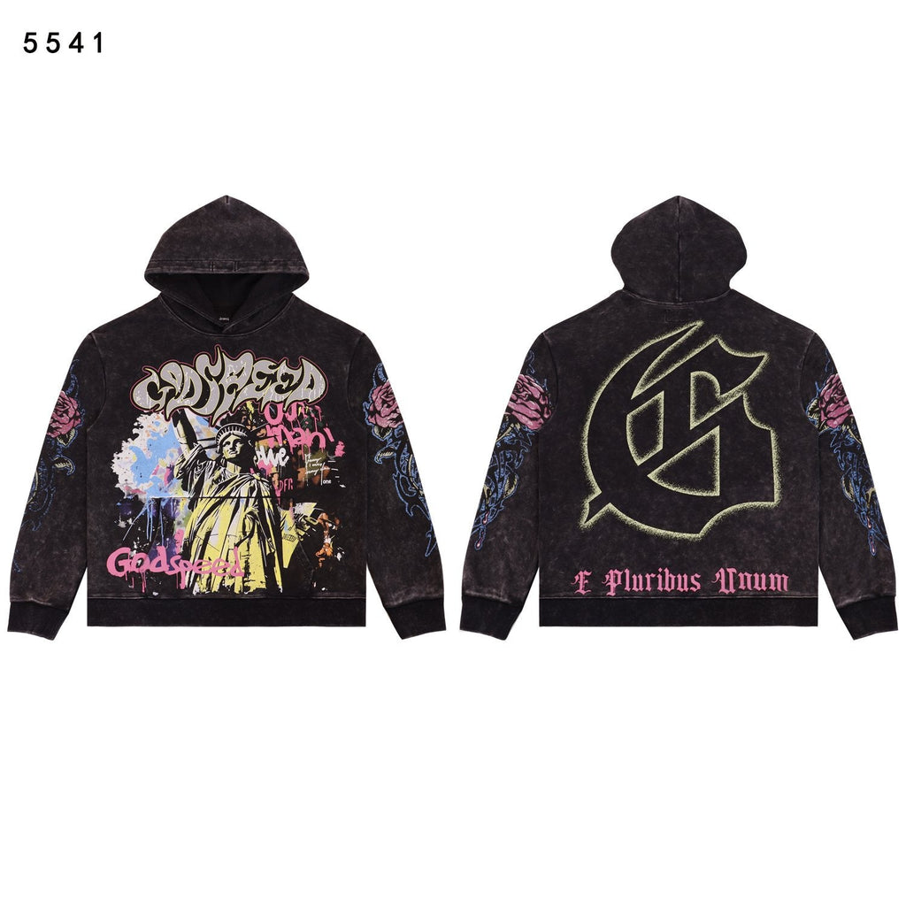 Godspeed E Pluribus Unum Graphic Hoodie — back
