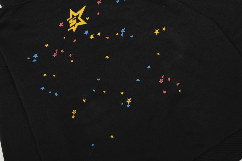 Sp5der Spiderweb Star Graphic Hoodie — detail