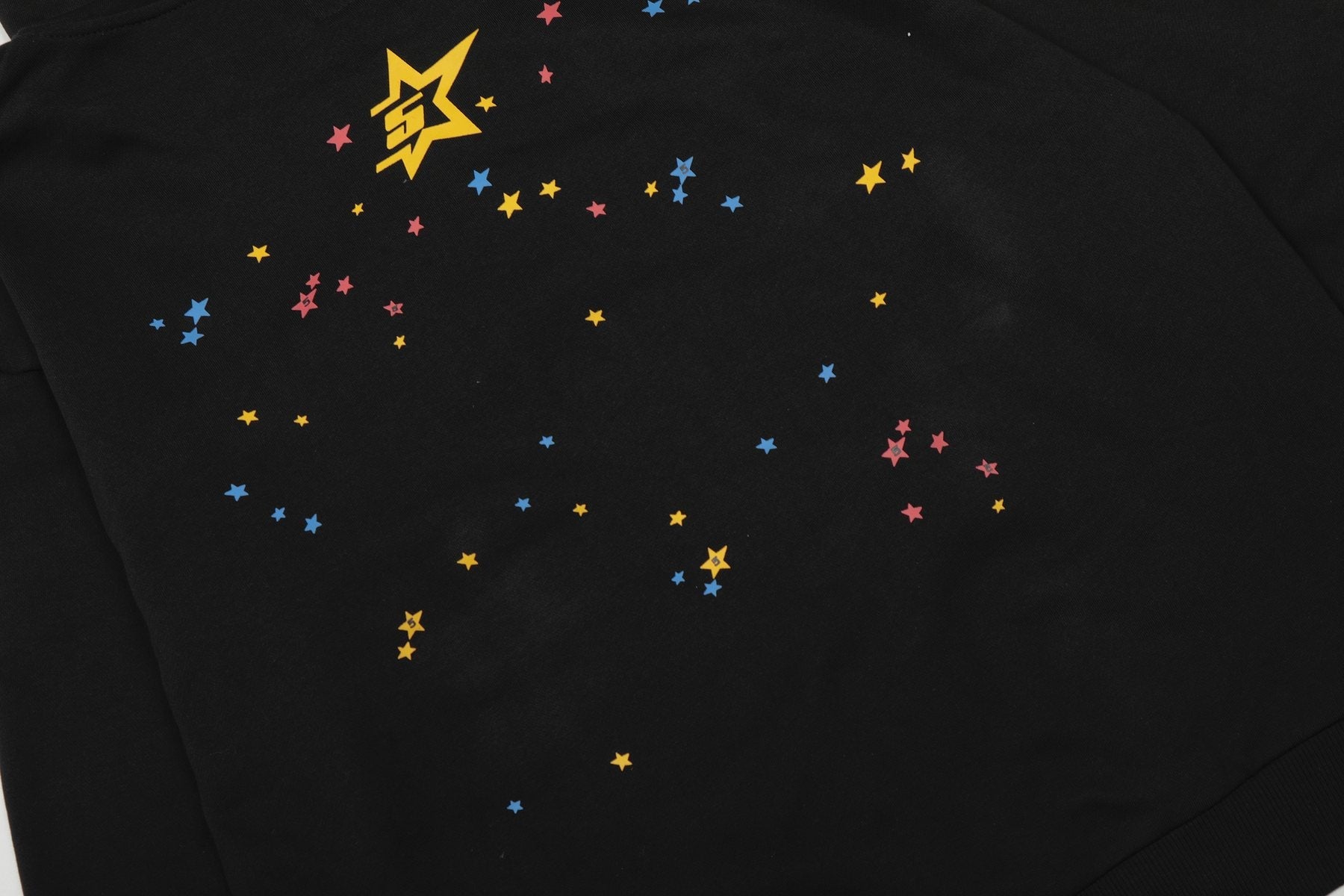 Sp5der Spiderweb Star Graphic Hoodie — detail
