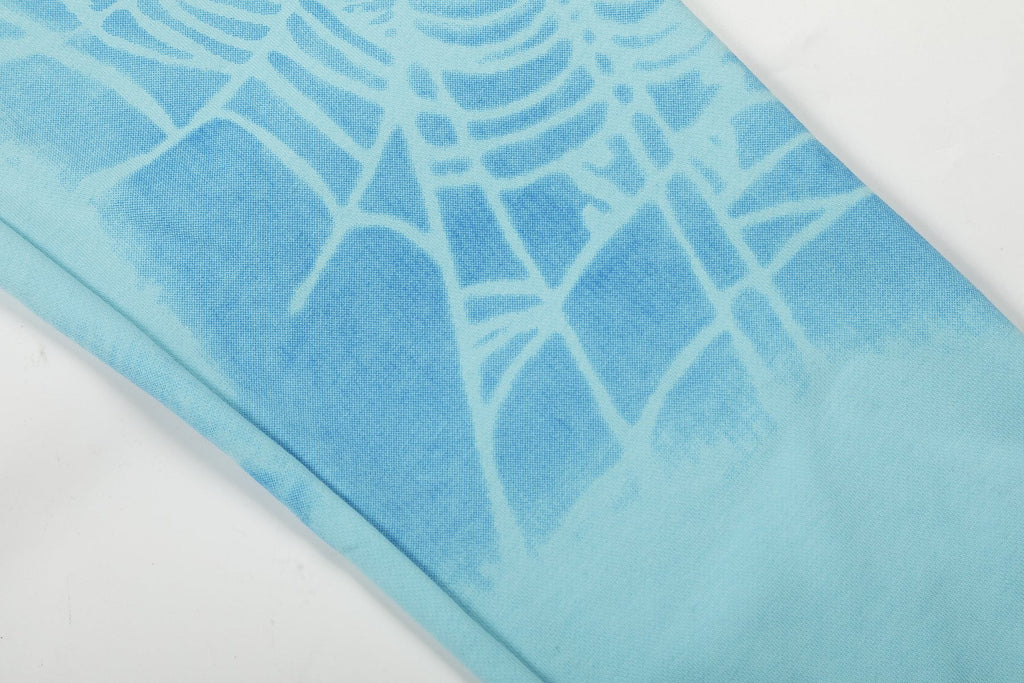 Sp5der Light Blue Spiderweb Graphic Matching Set — detail