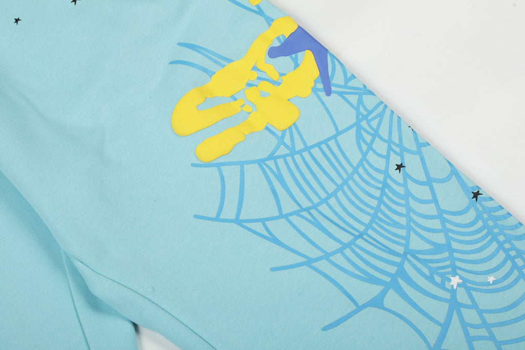 Sp5der Spiderweb Graphic Hoodie & Jogger Matching Set — detail