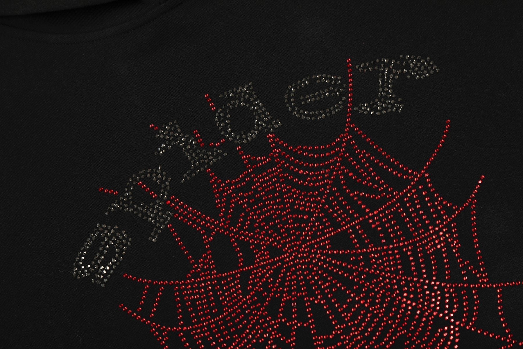 Sp5der Spider Web Graphic Hoodie & Sweatpants Set — detail