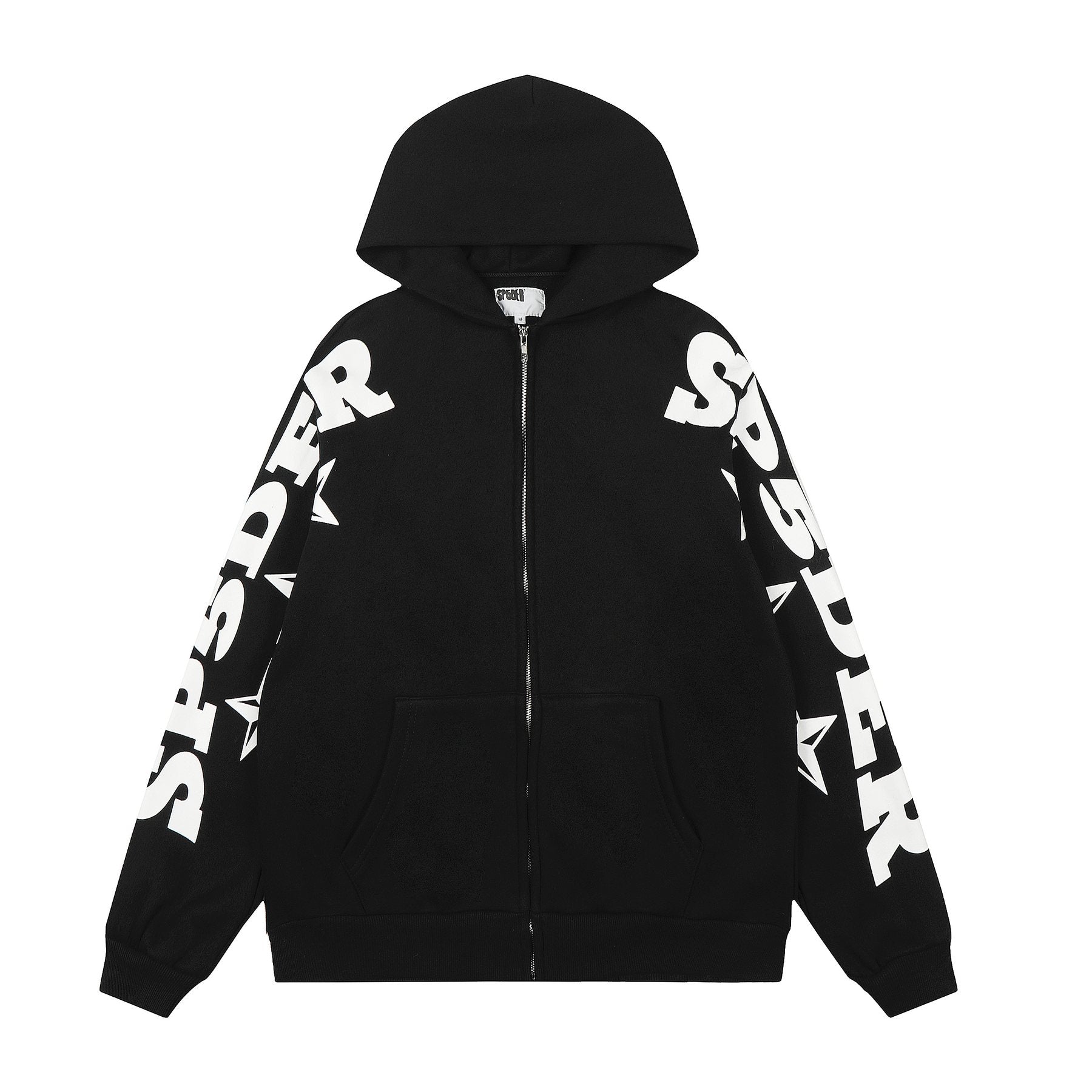 Sp5der Star Graphic Zip Hoodie & Pants Matching Set — front