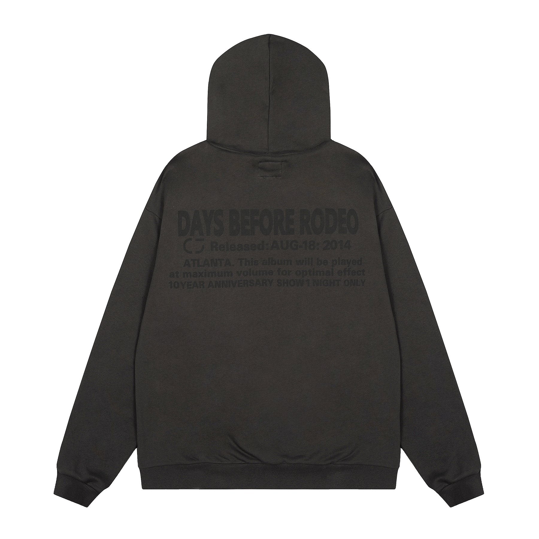 Sp5der Black Graphic Hoodie — back
