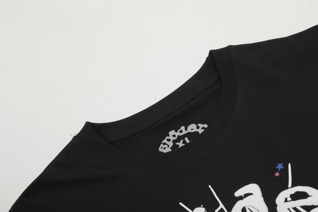 Sp5der Spiderweb Graphic Short-Sleeve T-Shirt — detail