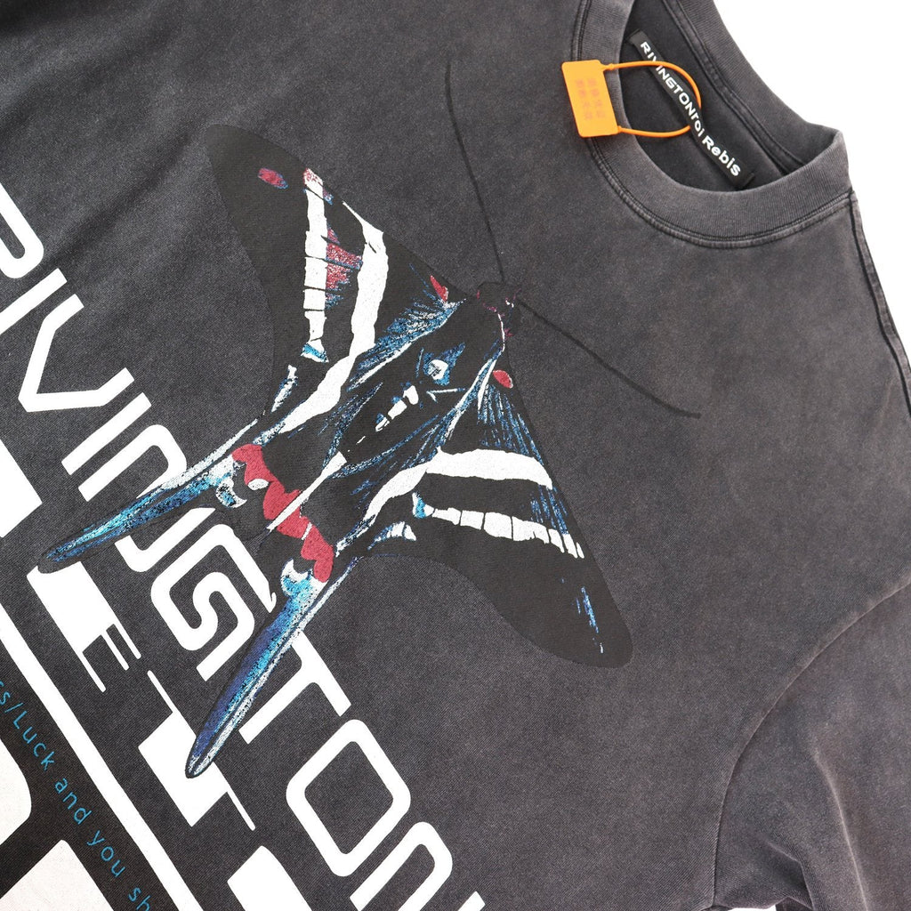 RRR123 Moth Graphic Short-Sleeve T-Shirt — front