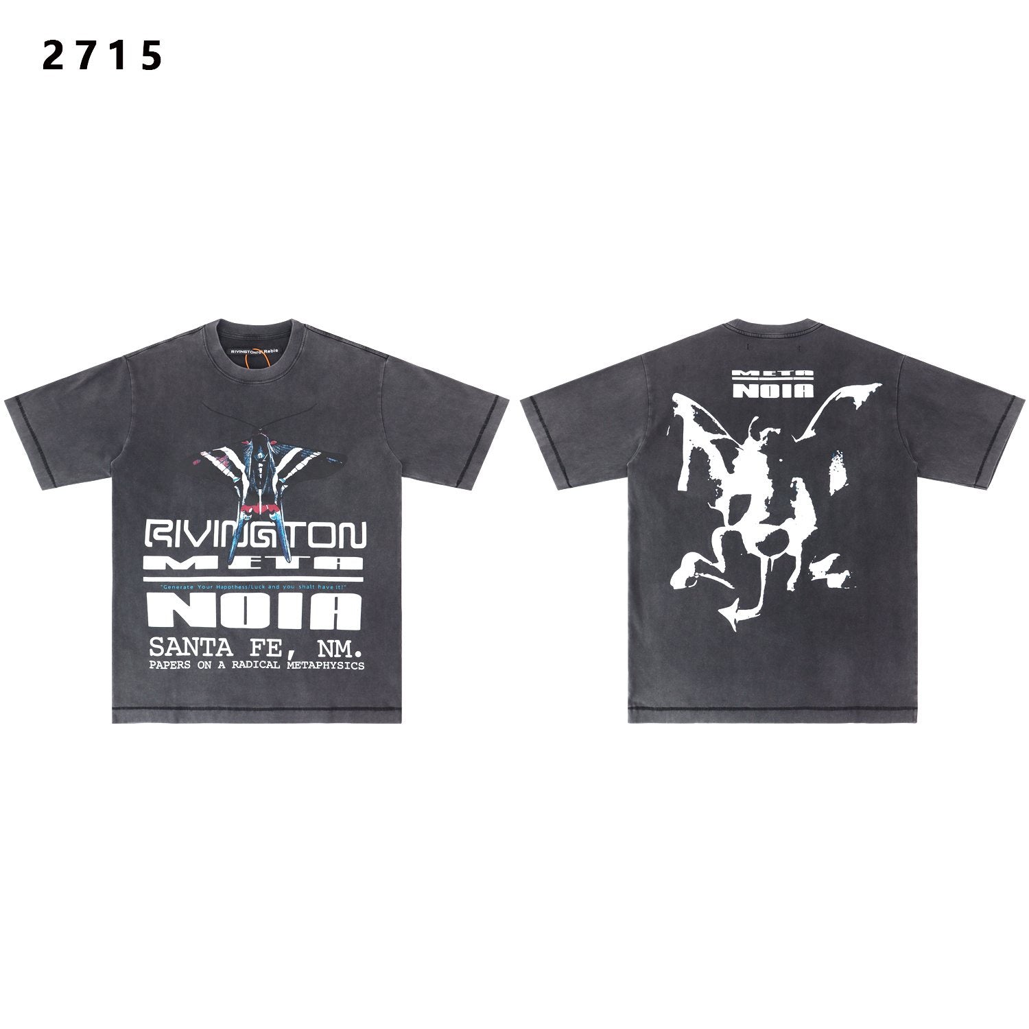RRR123 Moth Graphic Short-Sleeve T-Shirt — hero
