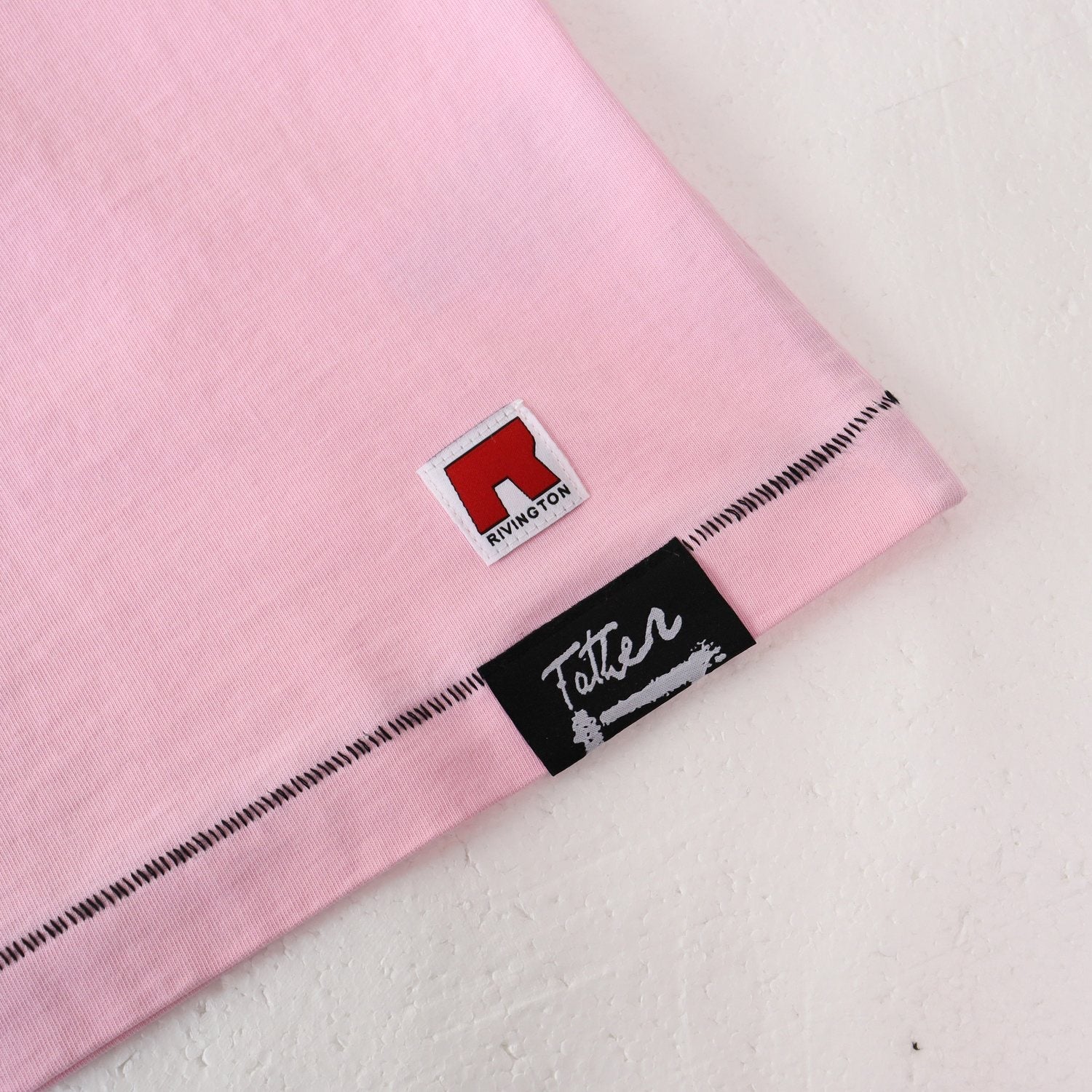 RRR123 CVA Washed Pink Graphic T-Shirt — detail