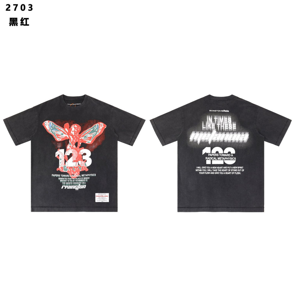 RRR123 Butterfly Graphic Short-Sleeve T-Shirt — hero