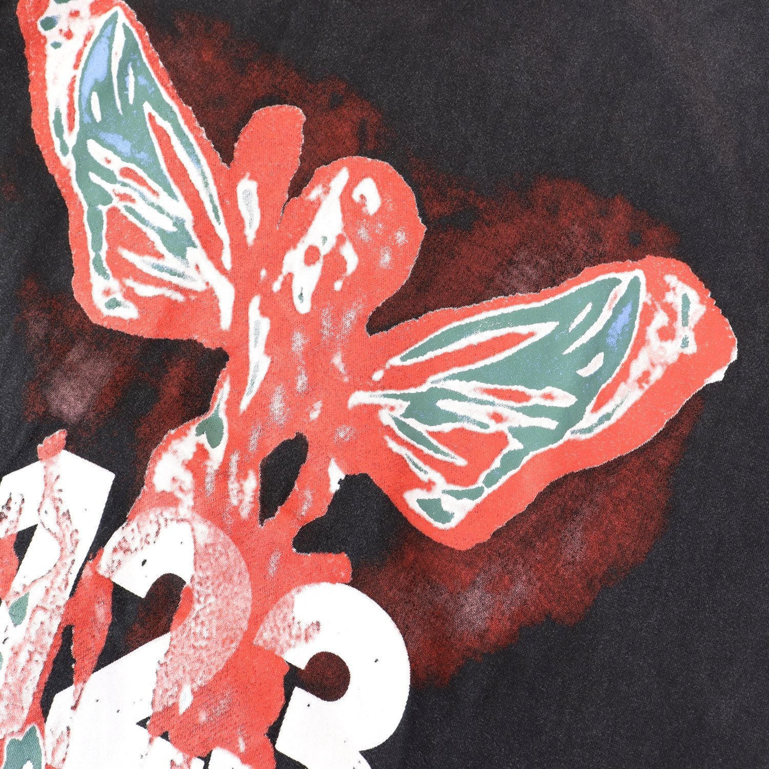 RRR123 Butterfly Graphic Short-Sleeve T-Shirt — detail