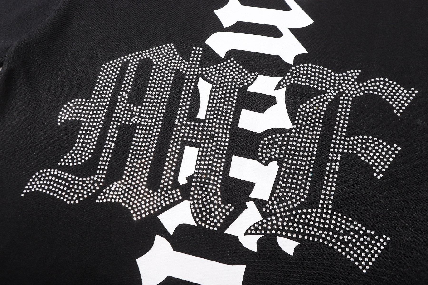 MIXED EMOTION Rhinestone-Style Graphic T-Shirt — detail