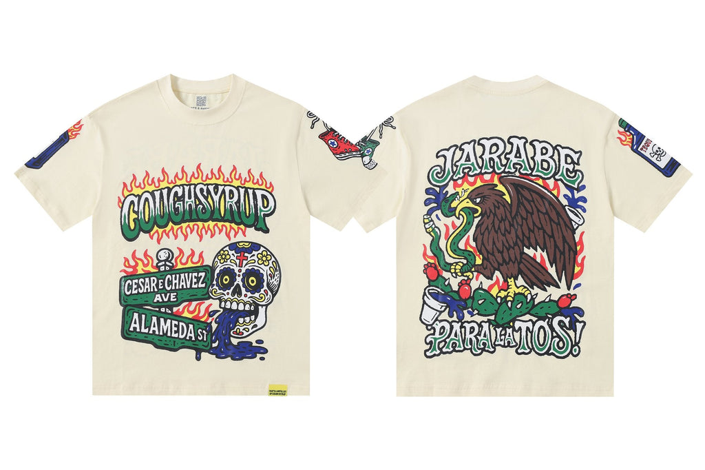 THAT'S A AWFUL LOT OF COUGH SYRUP Front & Back Graphic Short-Sleeve T-Shirt — hero