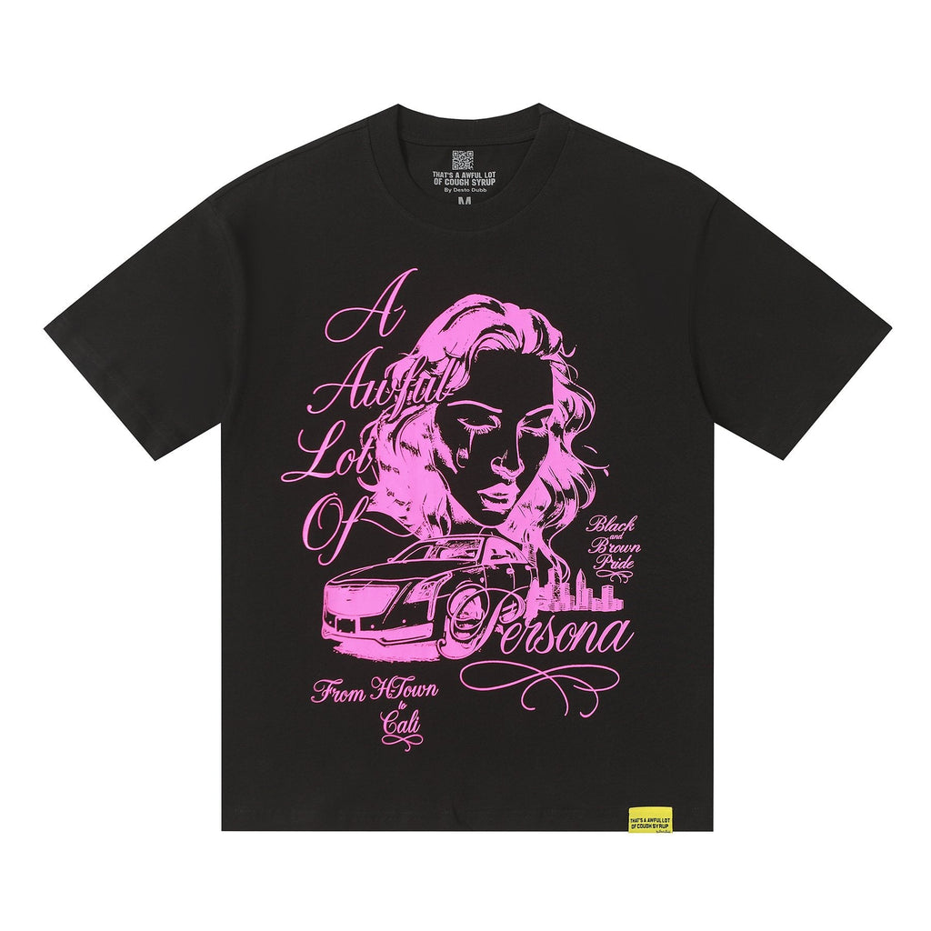 THAT'S A AWFUL LOT OF COUGH SYRUP Persona Graphic Short-Sleeve T-Shirt — front