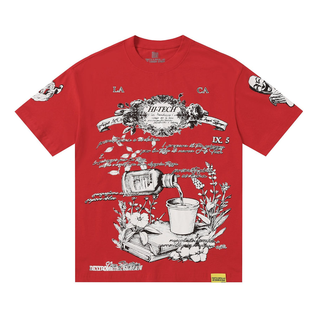 THAT'S A AWFUL LOT OF COUGH SYRUP Bottle Graphic T-Shirt — front