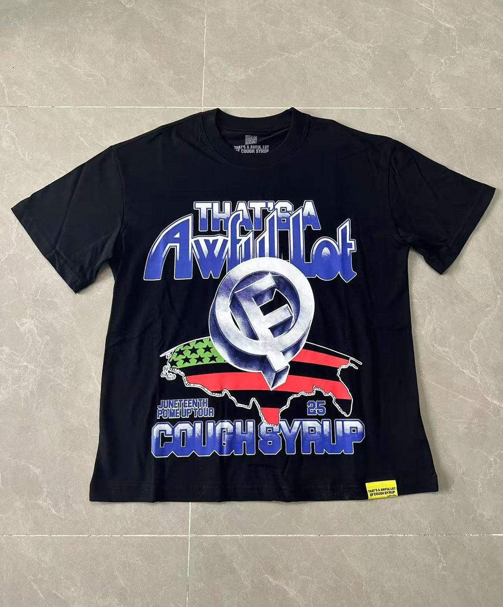 THAT'S A AWFUL LOT OF COUGH SYRUP Front & Back Graphic T-Shirt — front